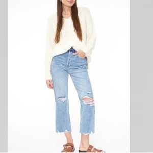 Pistola Cassie Super High Rise Cropped Straight